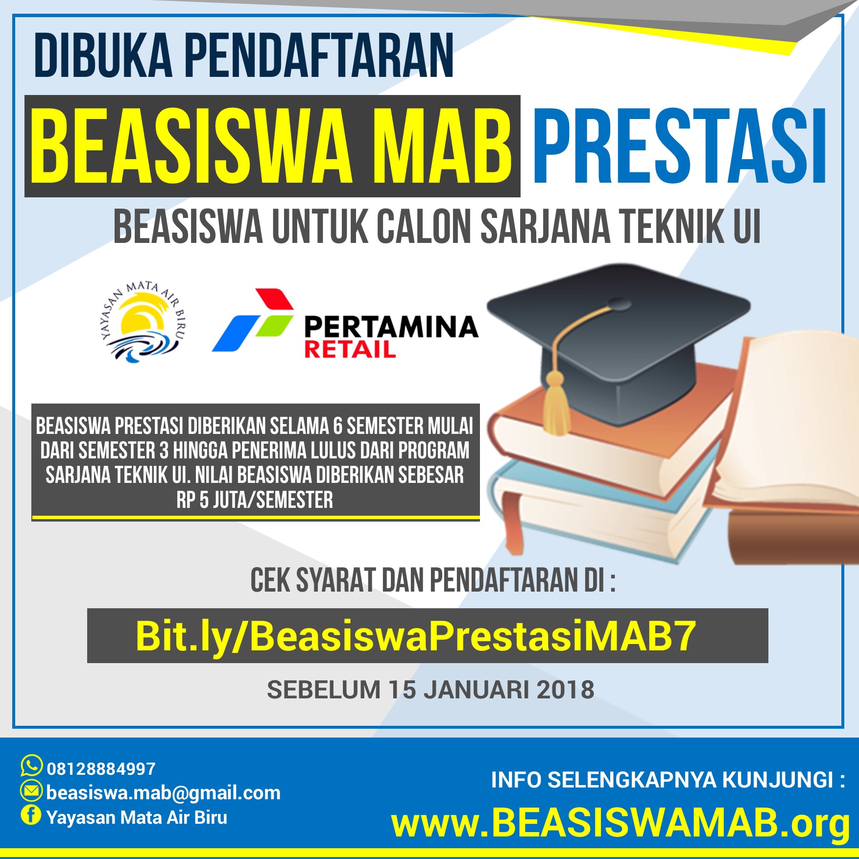 Poster Beasiswa Prestasi Pertamina Retail